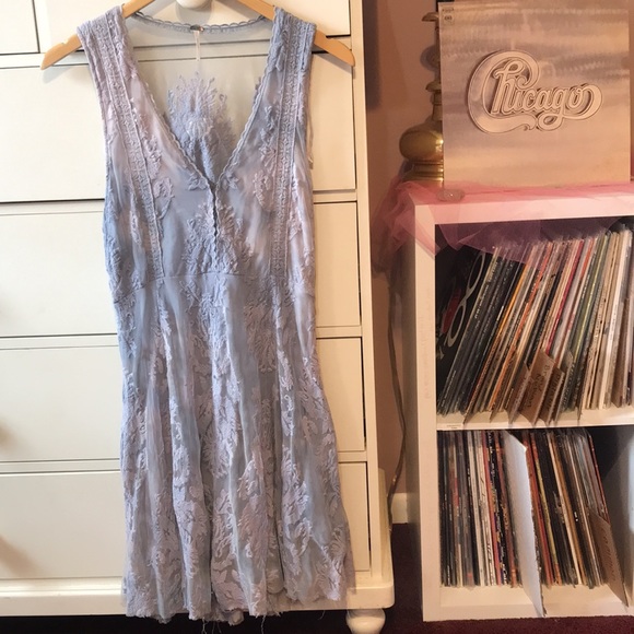 Free People Dresses & Skirts - FP x DP Custom Dye Reign Over Me Sleeveless Lace Dress Free People Pastel